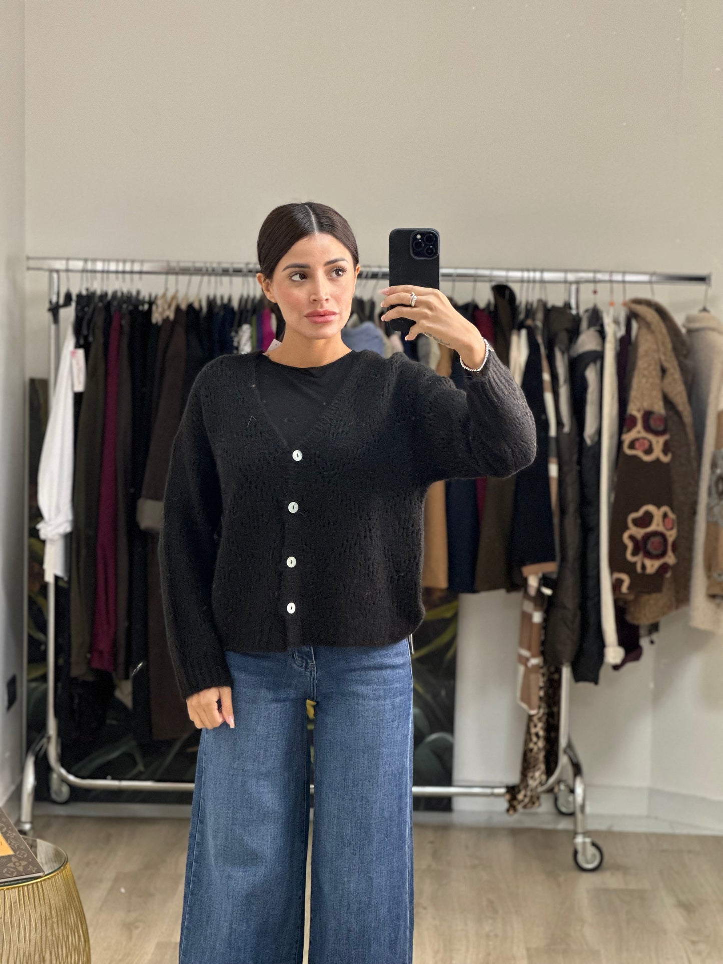 Cardigan Corto Traforato