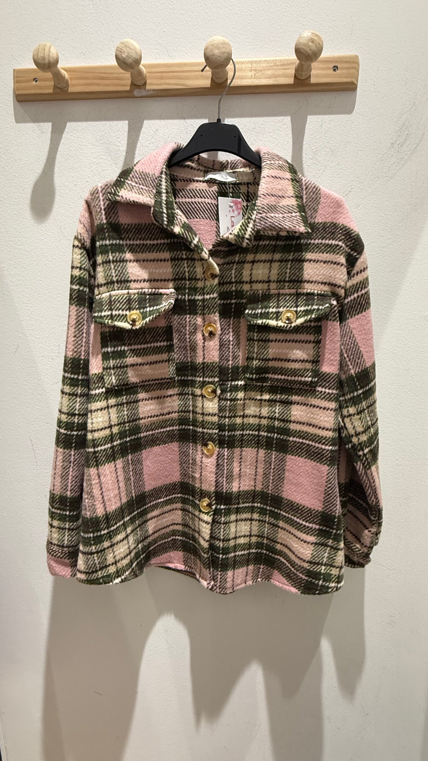 Camicia oversize in flanella a quadri