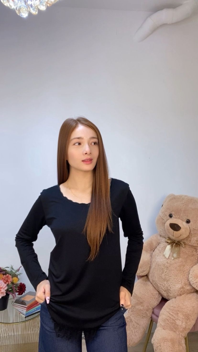 Maglia basic con pizzo