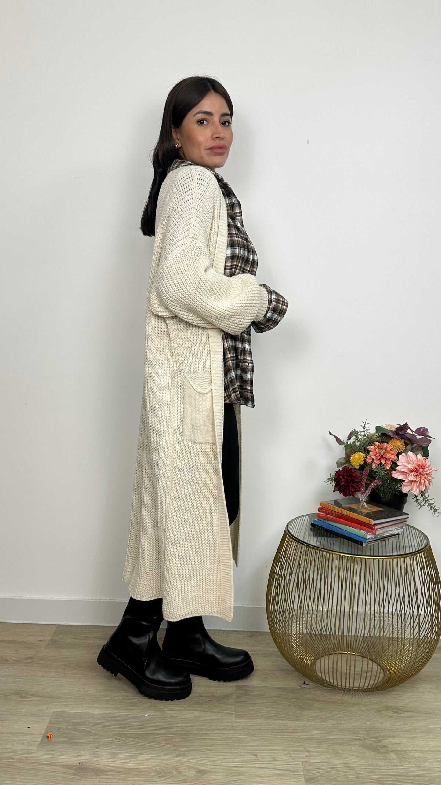 CARDIGAN LUNGO IN MAGLIA