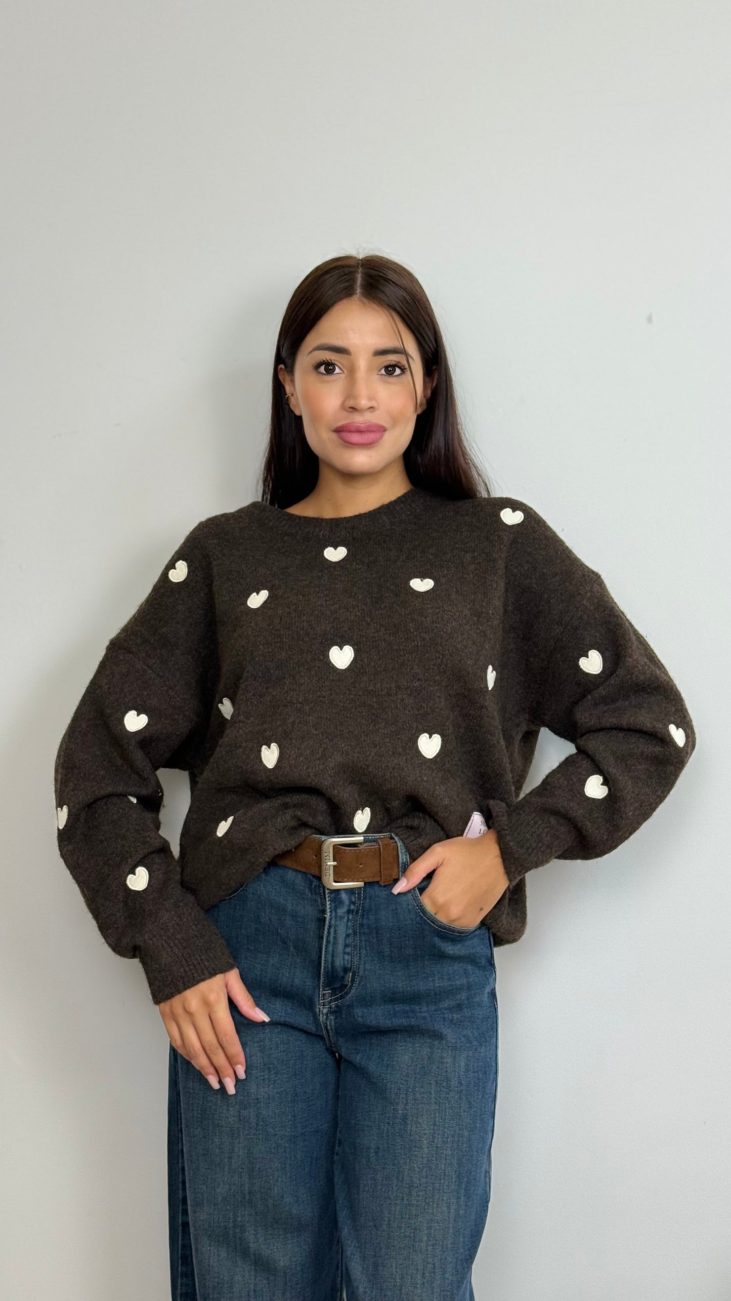 Maglione cuoricini
