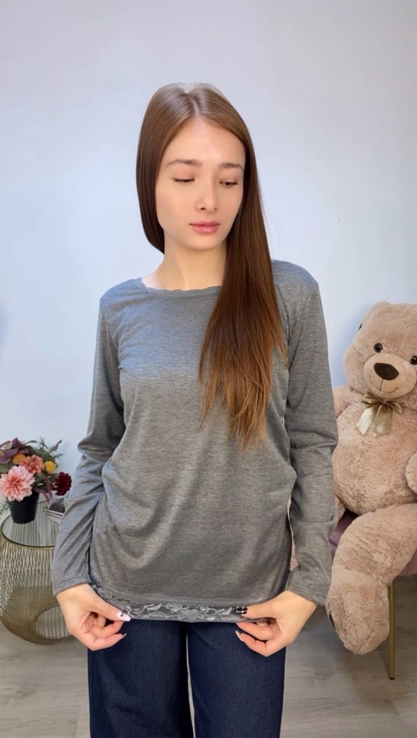 Maglia basic con pizzo