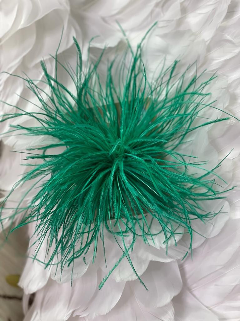 Spilla con piume piccola
