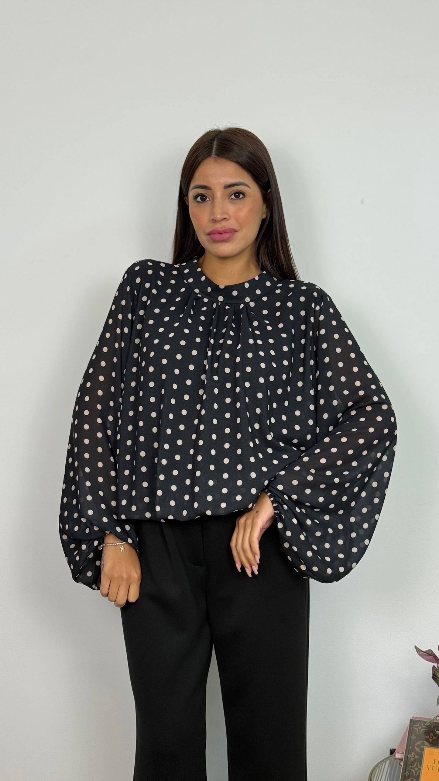 Camicia a pois