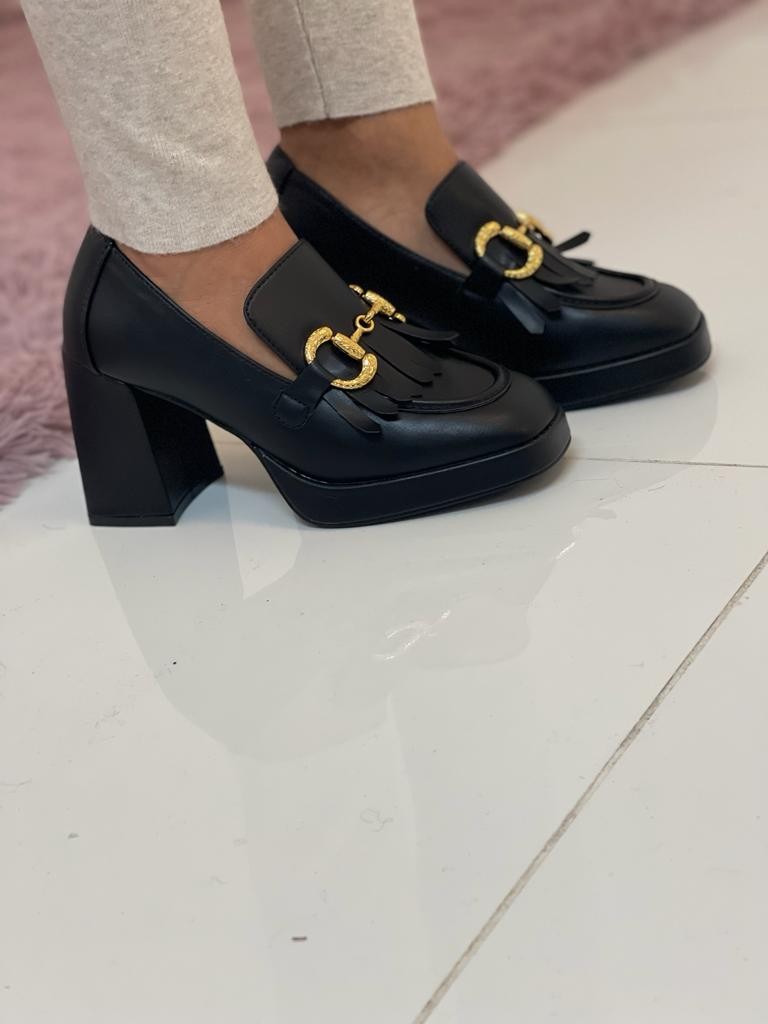 Mocassino con tacco