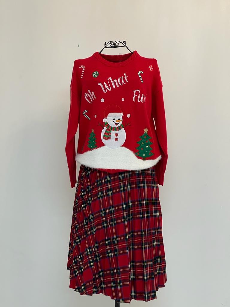 Maglione natalizio pupazzo di neve