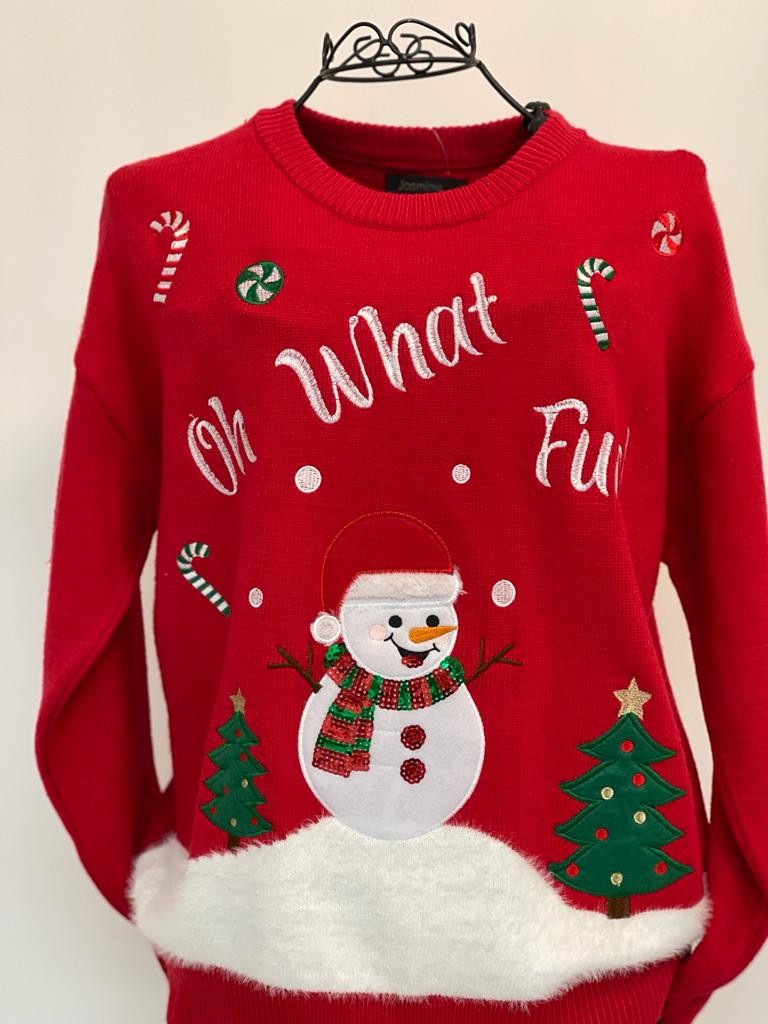 Maglione natalizio pupazzo di neve