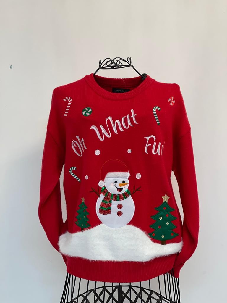 Maglione natalizio pupazzo di neve