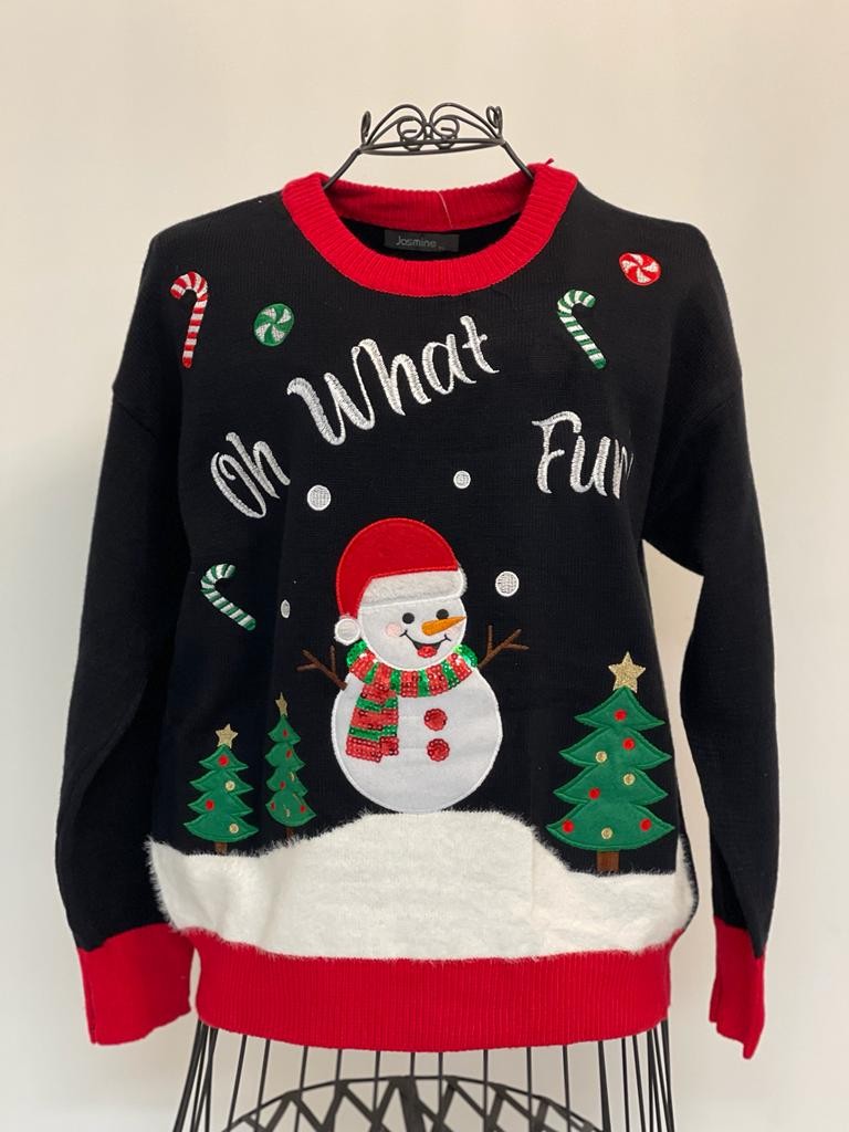 Maglione natalizio pupazzo di neve