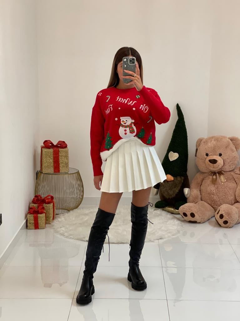 Maglione natalizio pupazzo di neve
