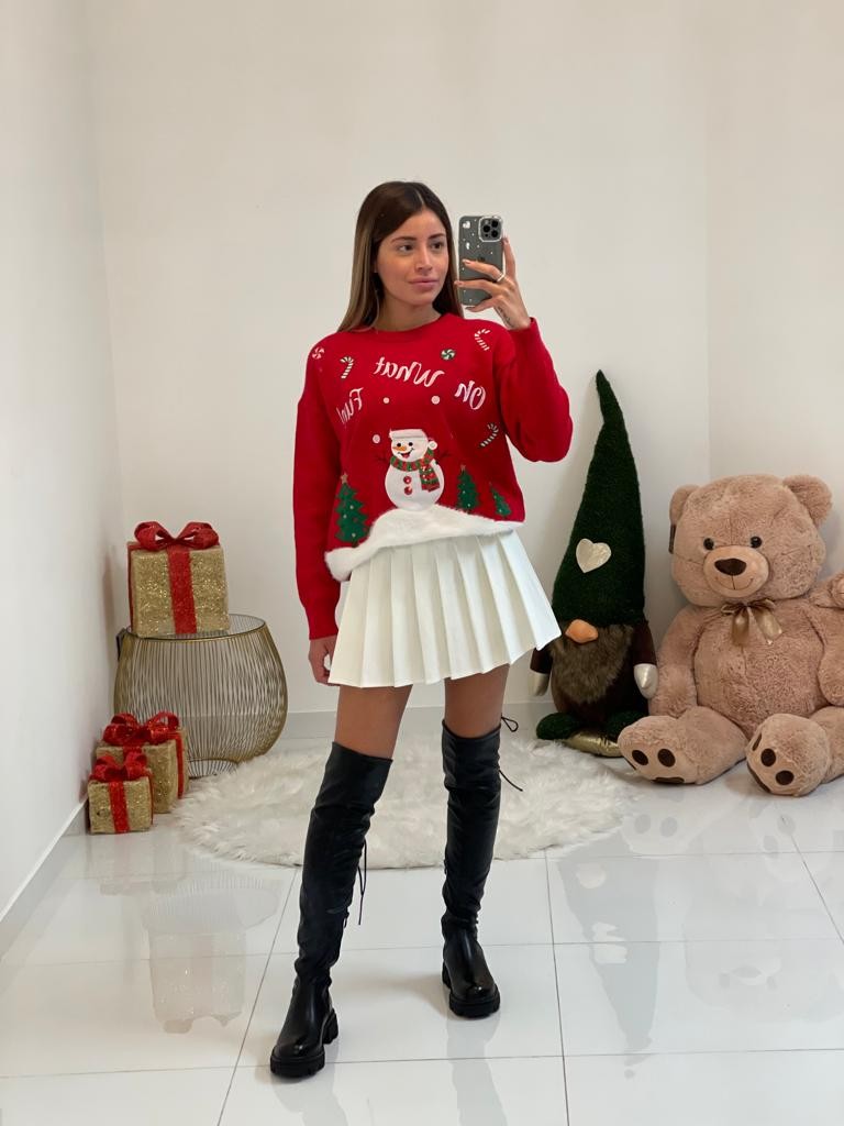Maglione natalizio pupazzo di neve
