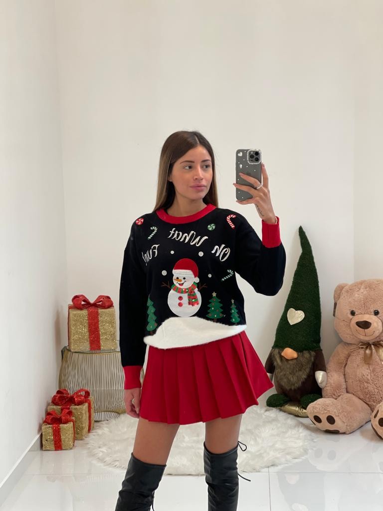 Maglione natalizio pupazzo di neve