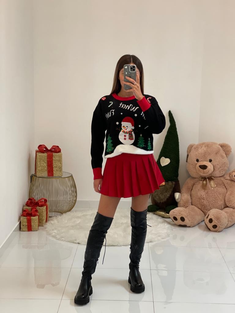Maglione natalizio pupazzo di neve
