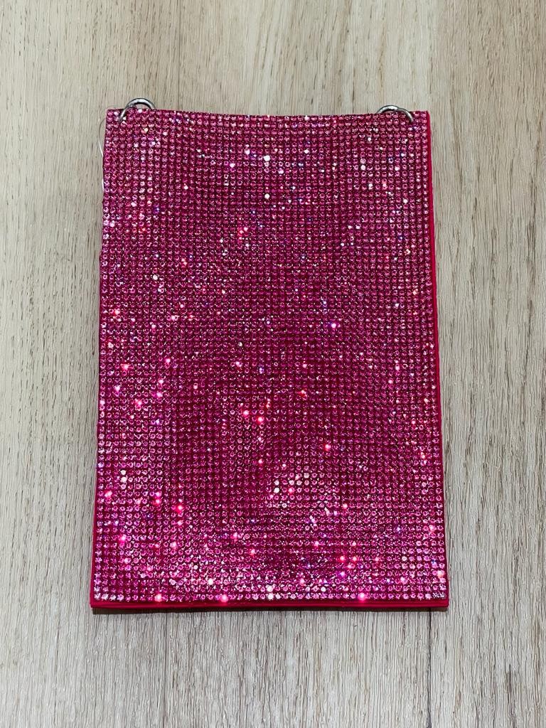 Tracolla portacellulare con strass