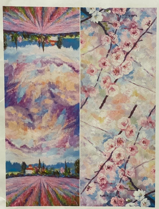 Foulard in viscosa bi-fantasia