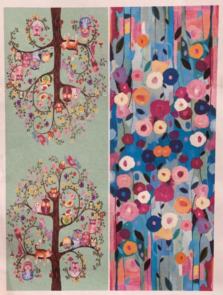 Foulard in viscosa bi-fantasia