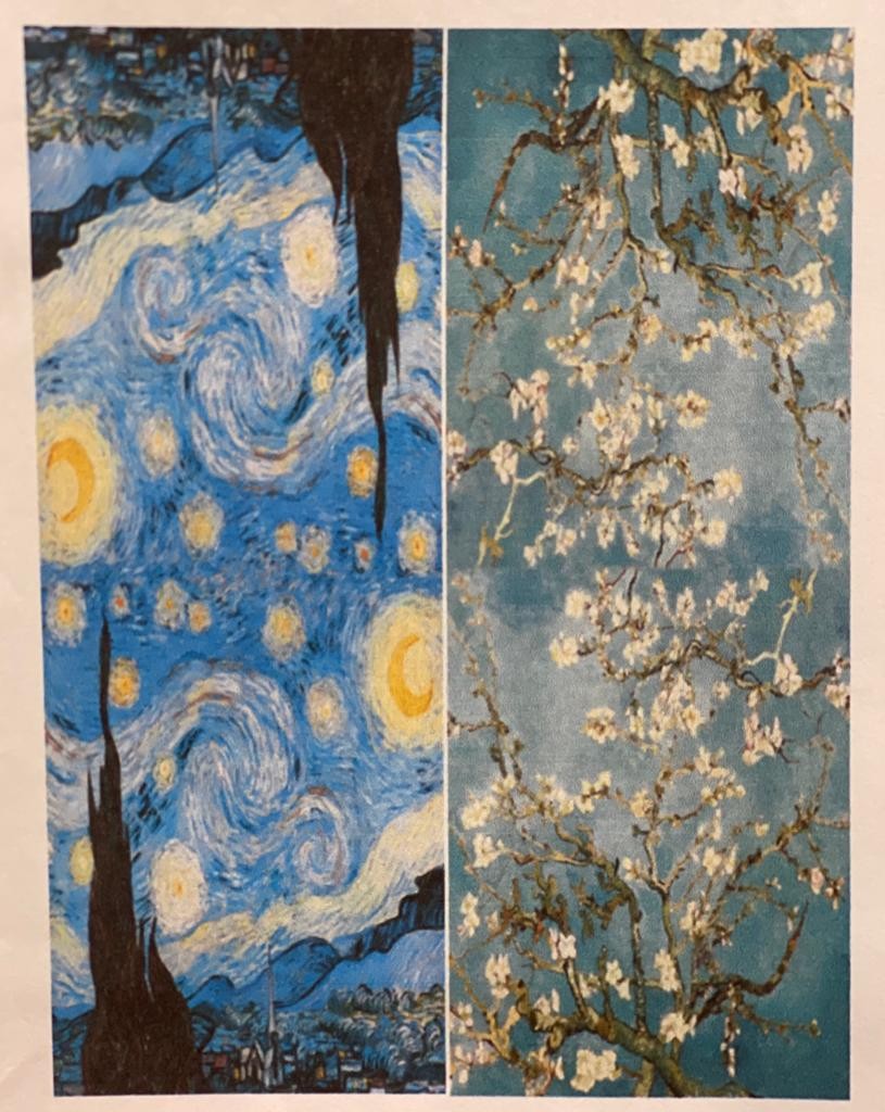 Foulard in viscosa bi-fantasia