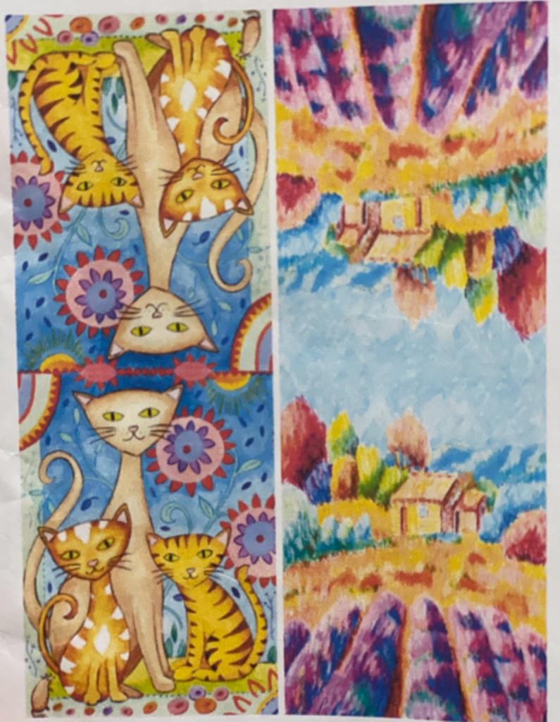 Foulard in viscosa bi-fantasia