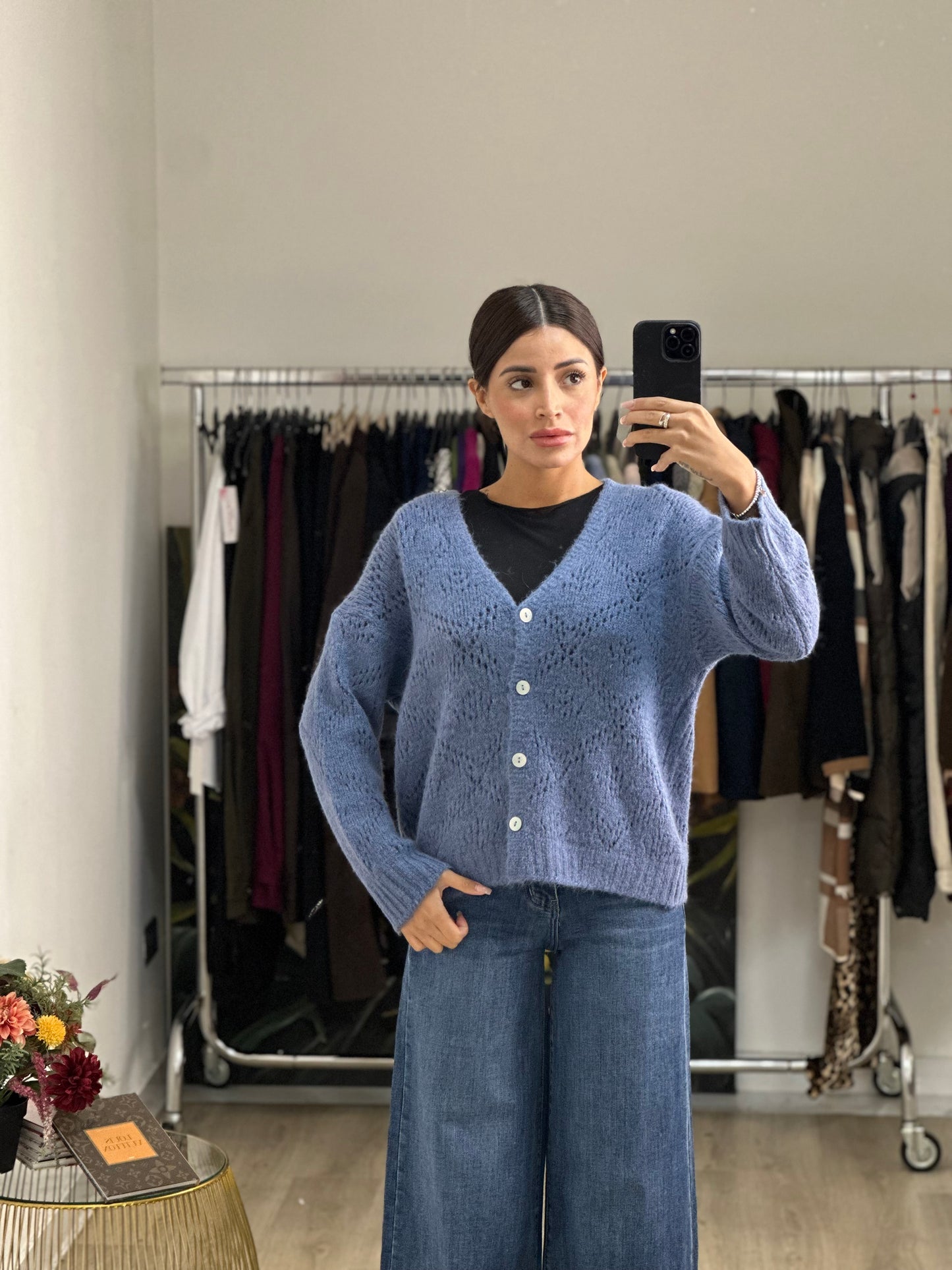 Cardigan Corto Traforato