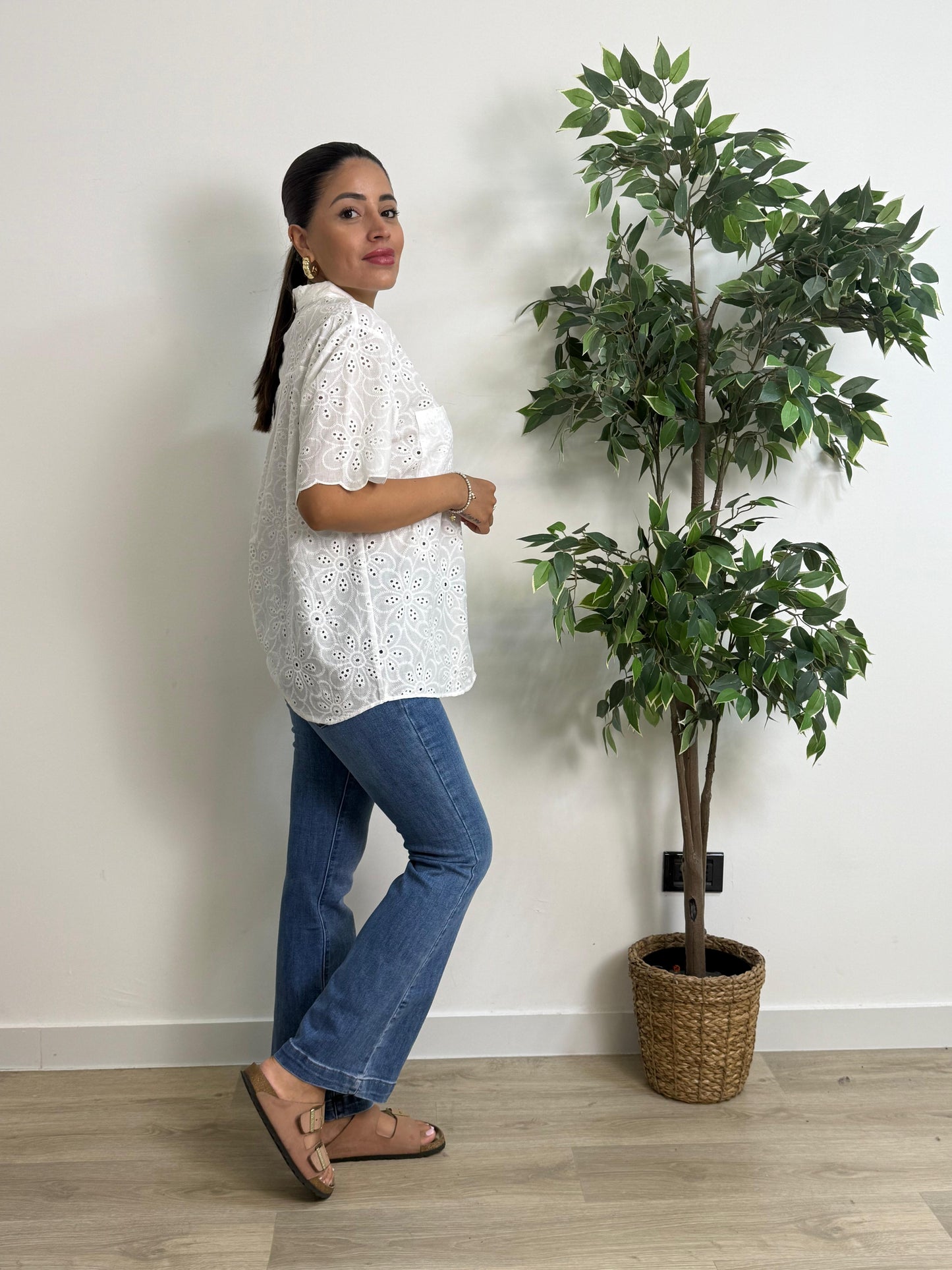 Camicia con ricami