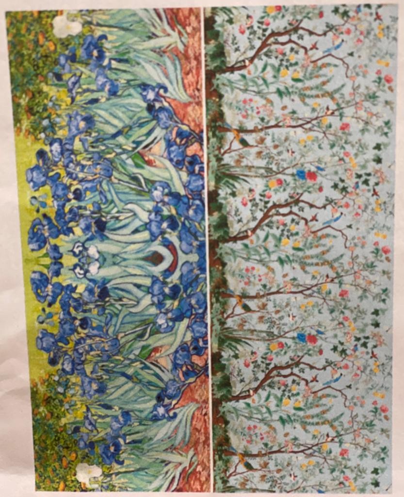 Foulard in viscosa bi-fantasia