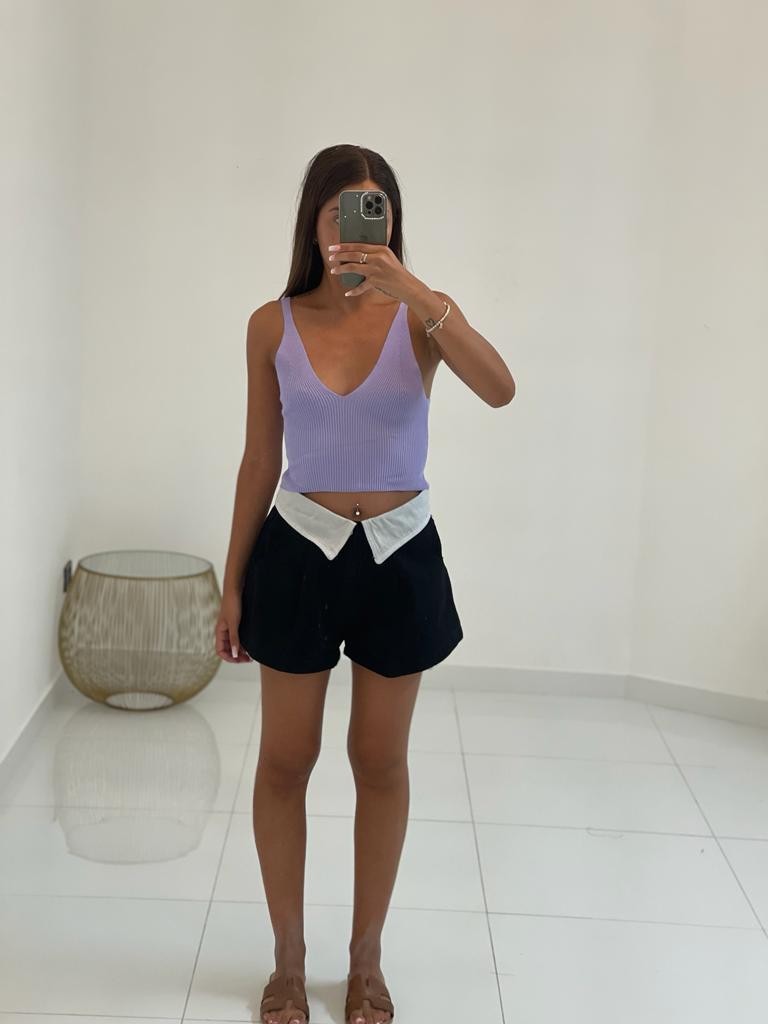 Top scollo V