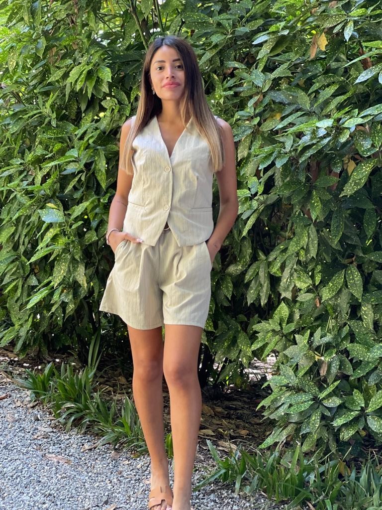 Shorts gessato