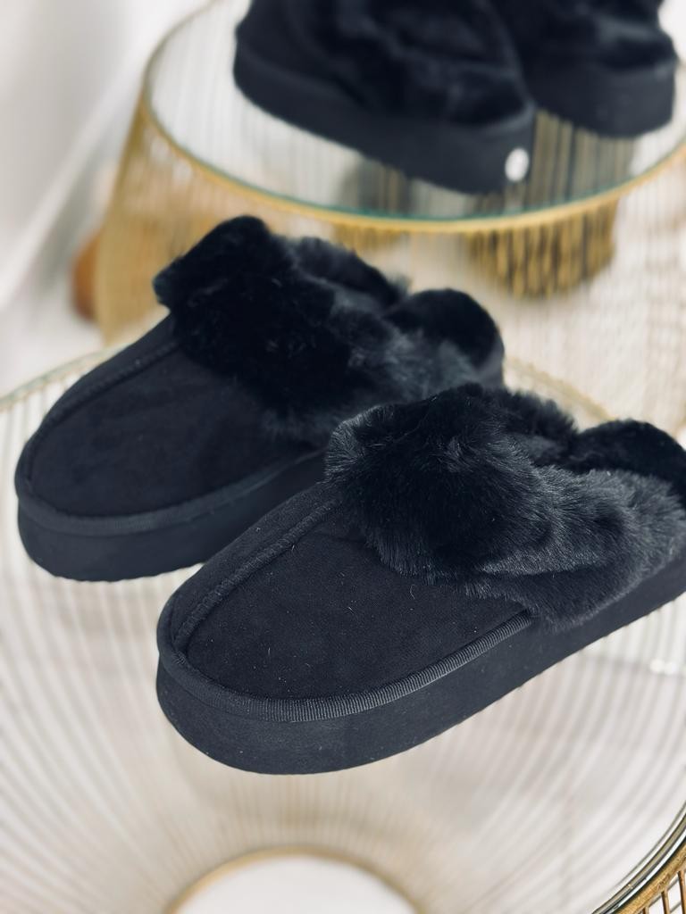 Ciabatta con pelo platform
