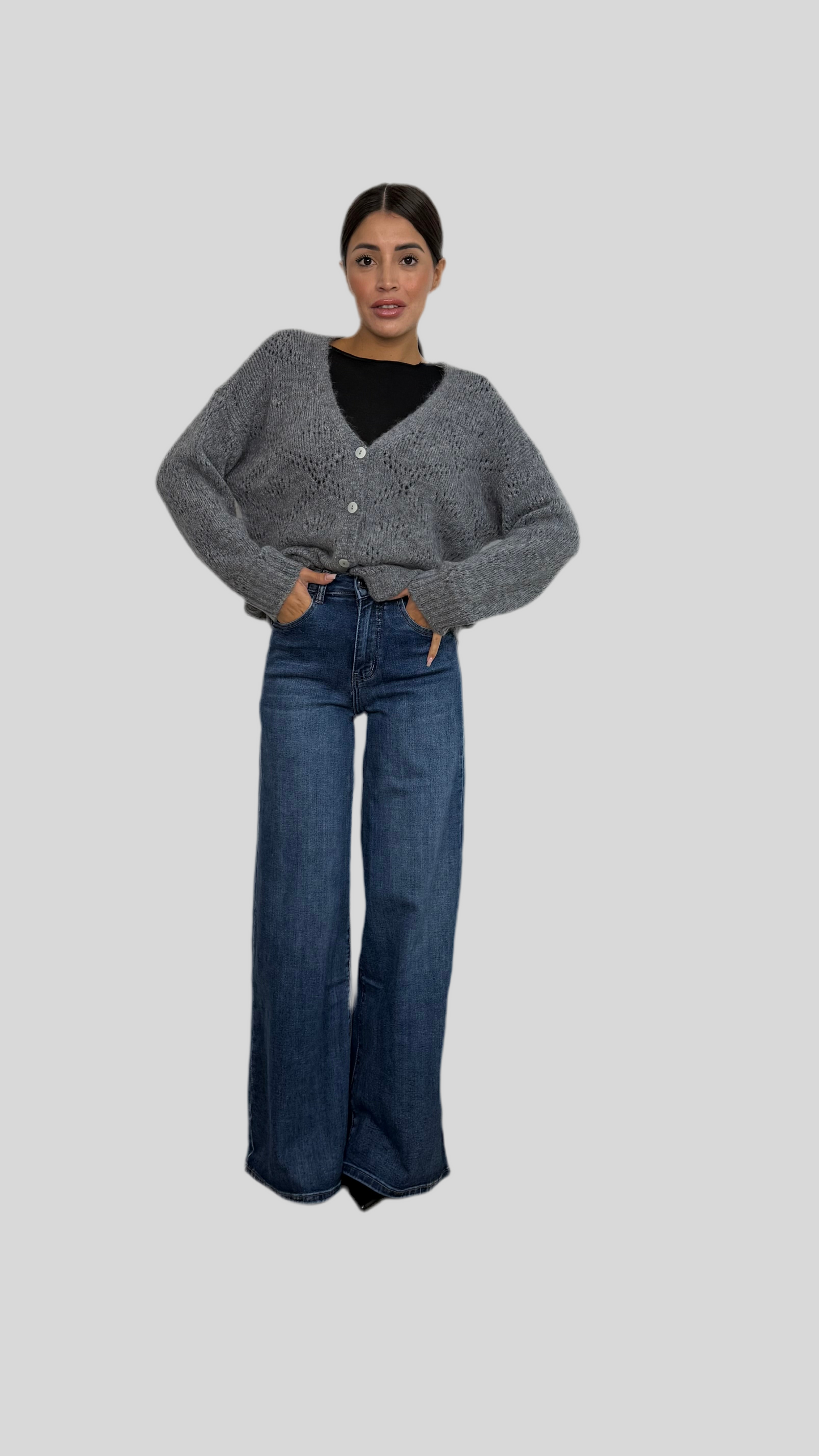 Cardigan Corto Traforato