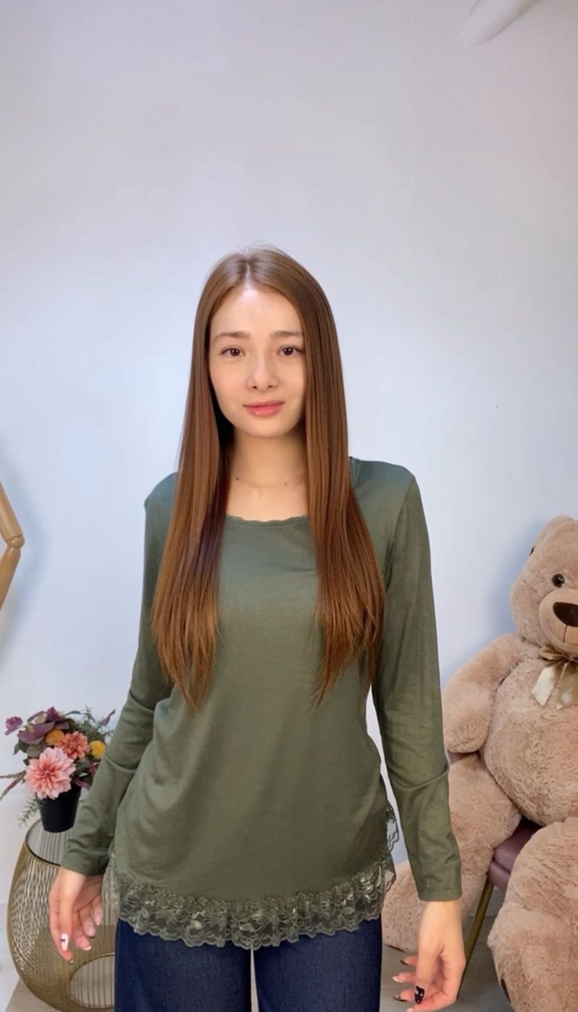 Maglia basic con pizzo