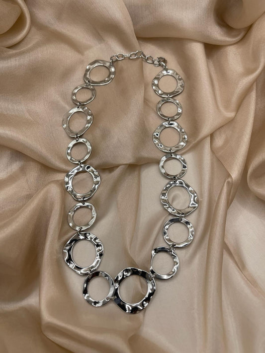 COLLANA A CERCHI ACCIAIO