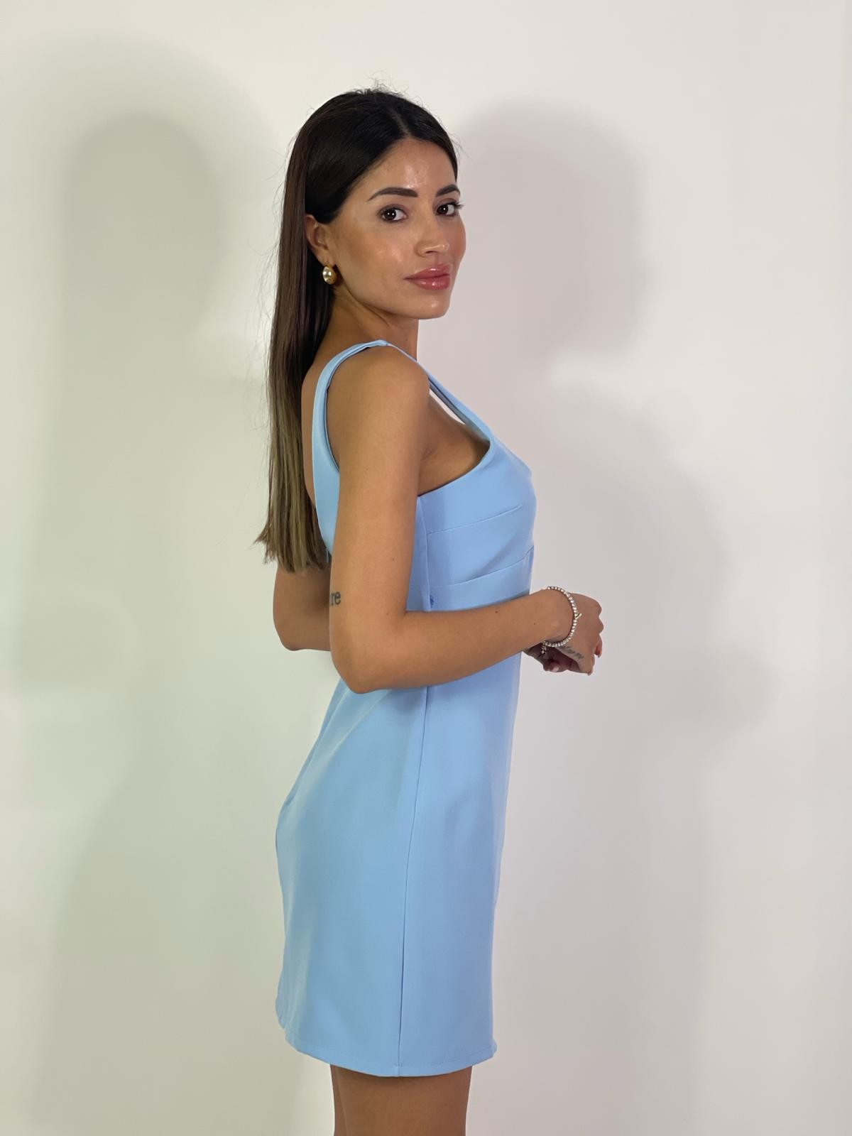 mini abito peach