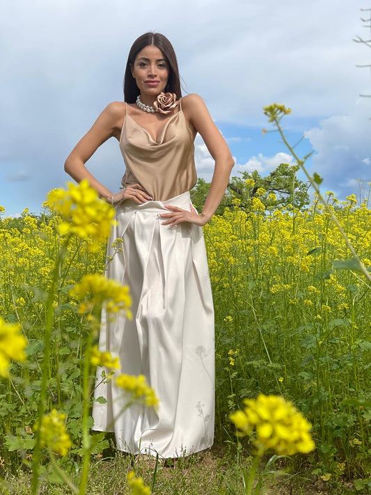 COLLANA PERLE E FIORE