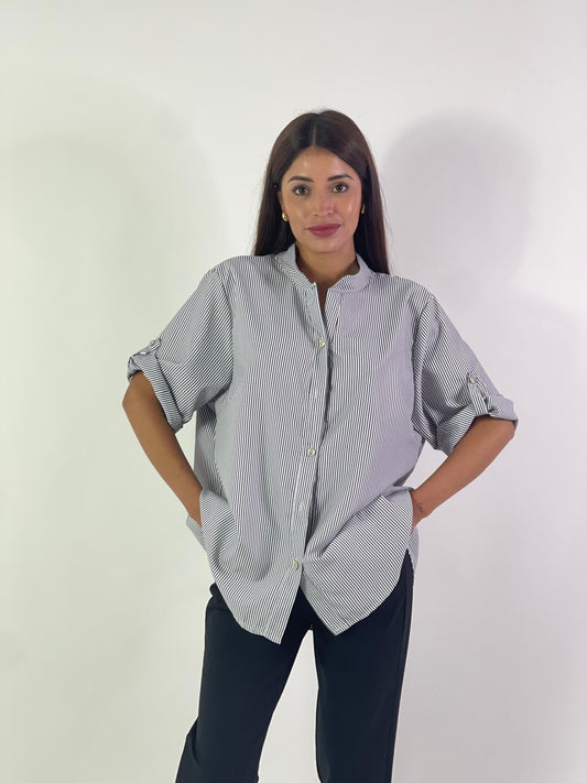 Camicia righe curvy