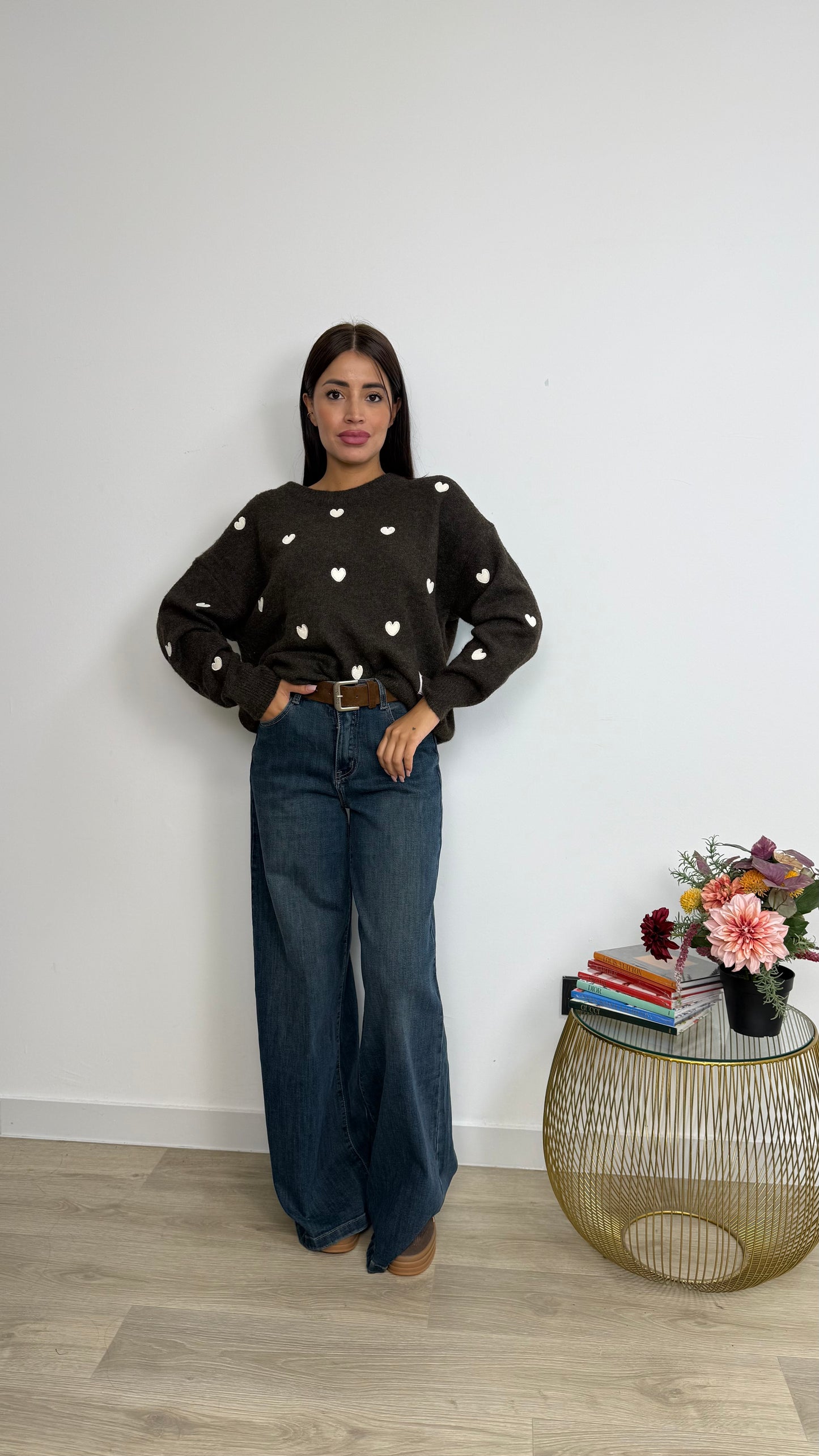 Maglione cuoricini