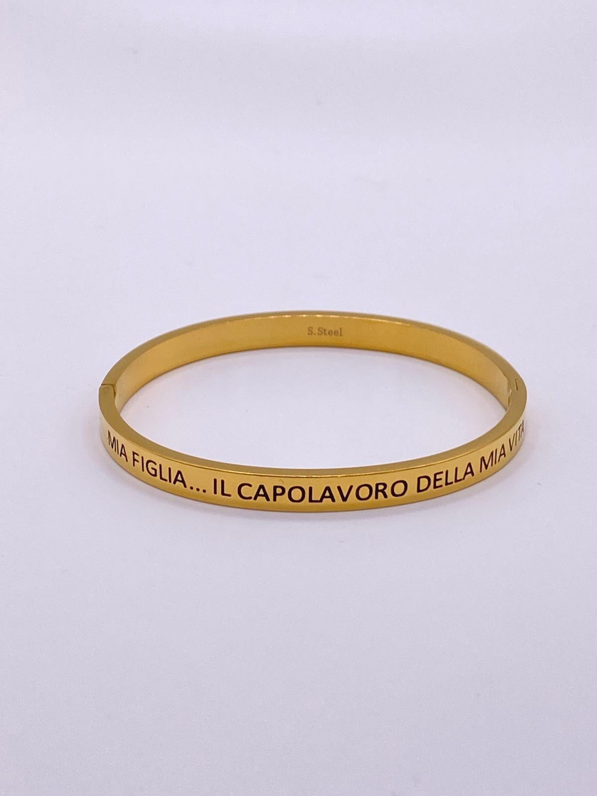 Braccialetto rigido con dediche