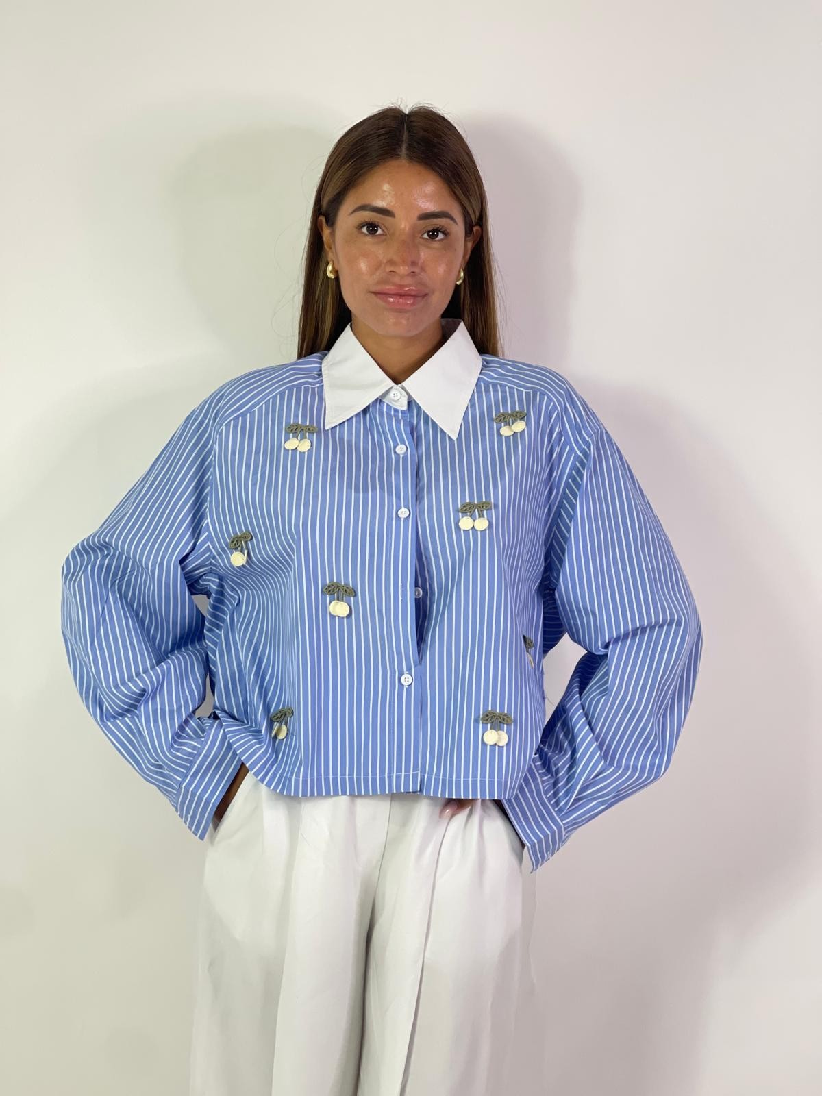 Camicia righe cherry