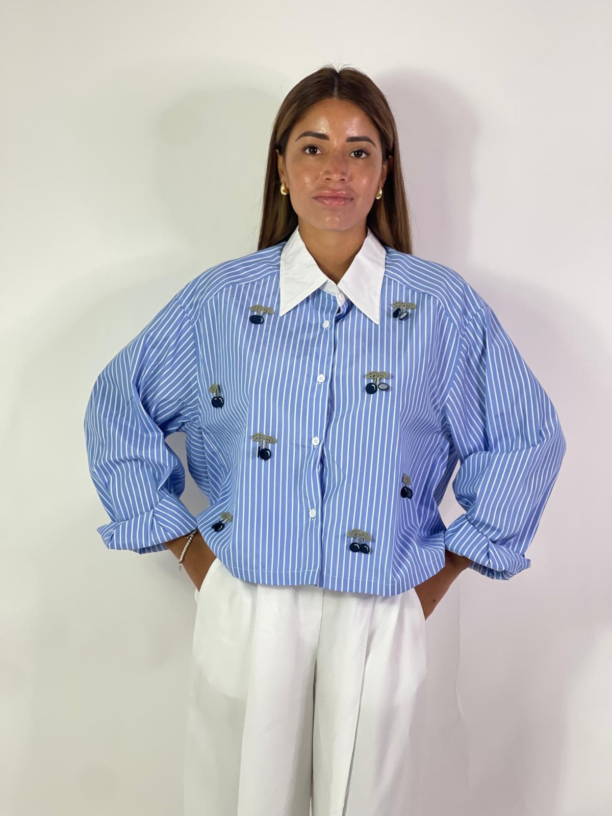 Camicia righe cherry