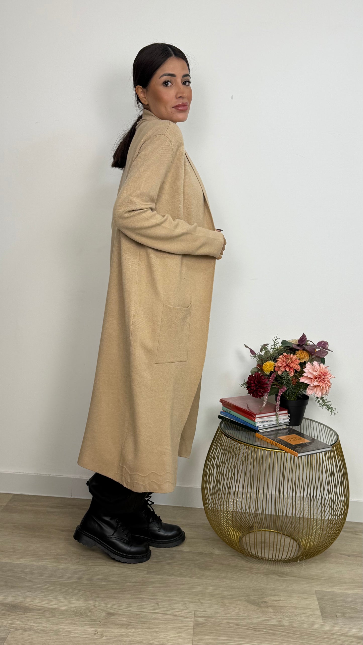 Cardigan Lungo Aperto