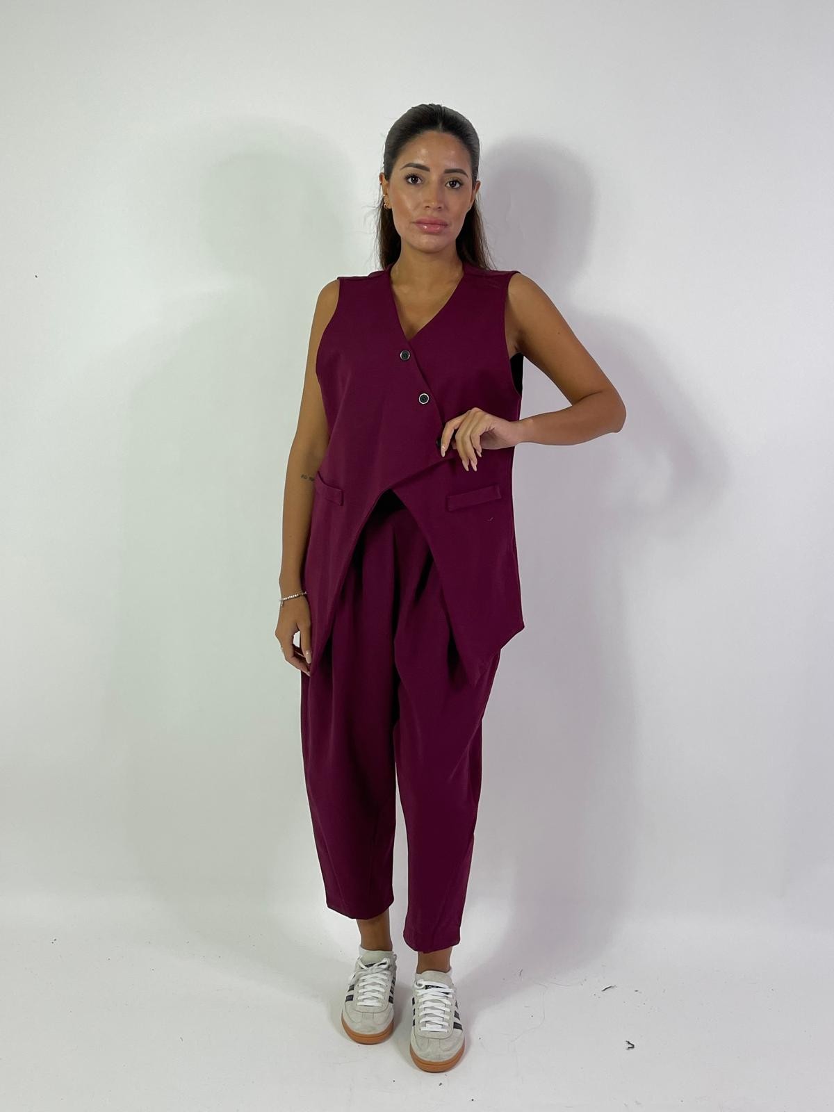 Pantalone a palloncino con pinces