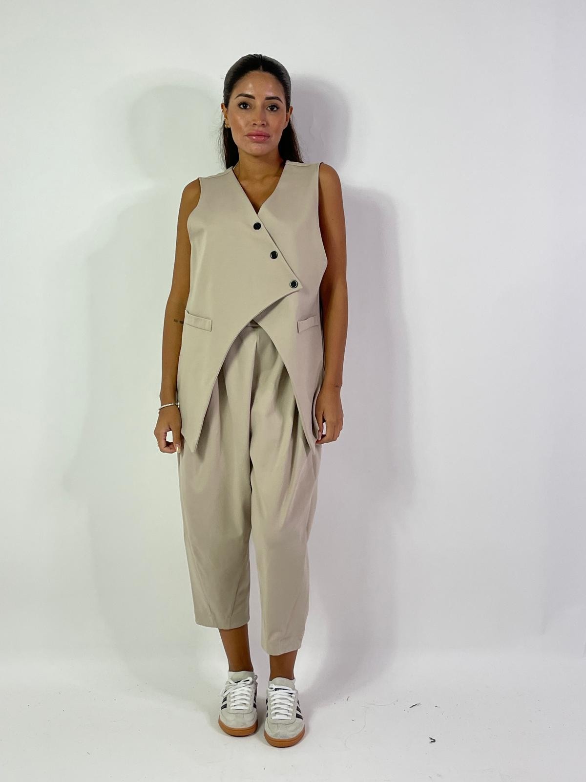 Pantalone a palloncino con pinces
