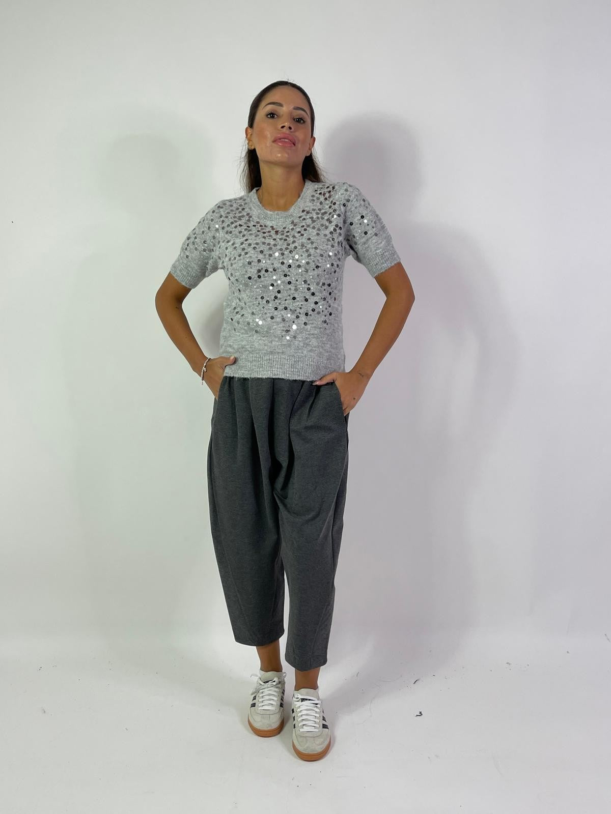 Pantalone a palloncino con pinces