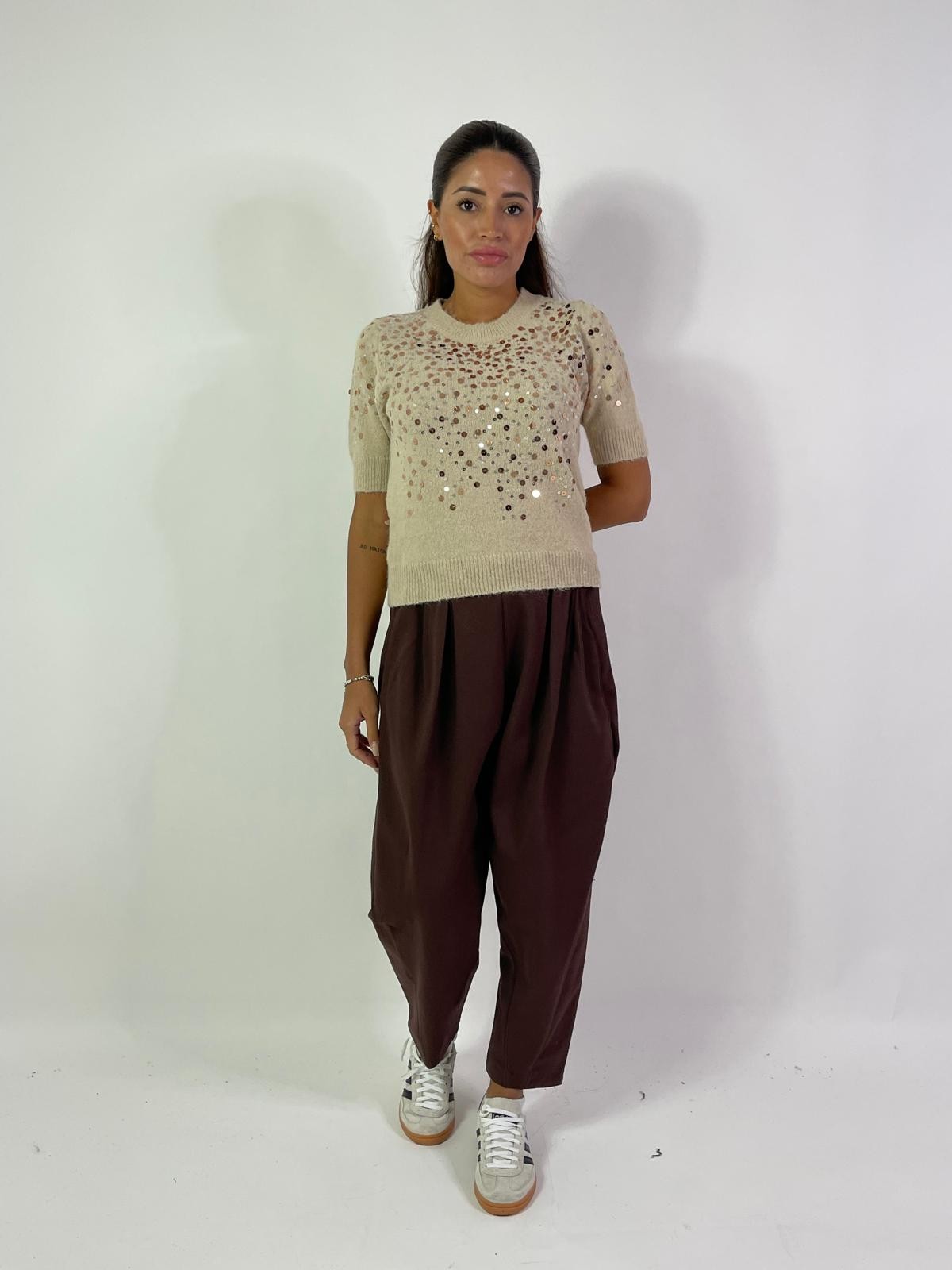 Pantalone a palloncino con pinces
