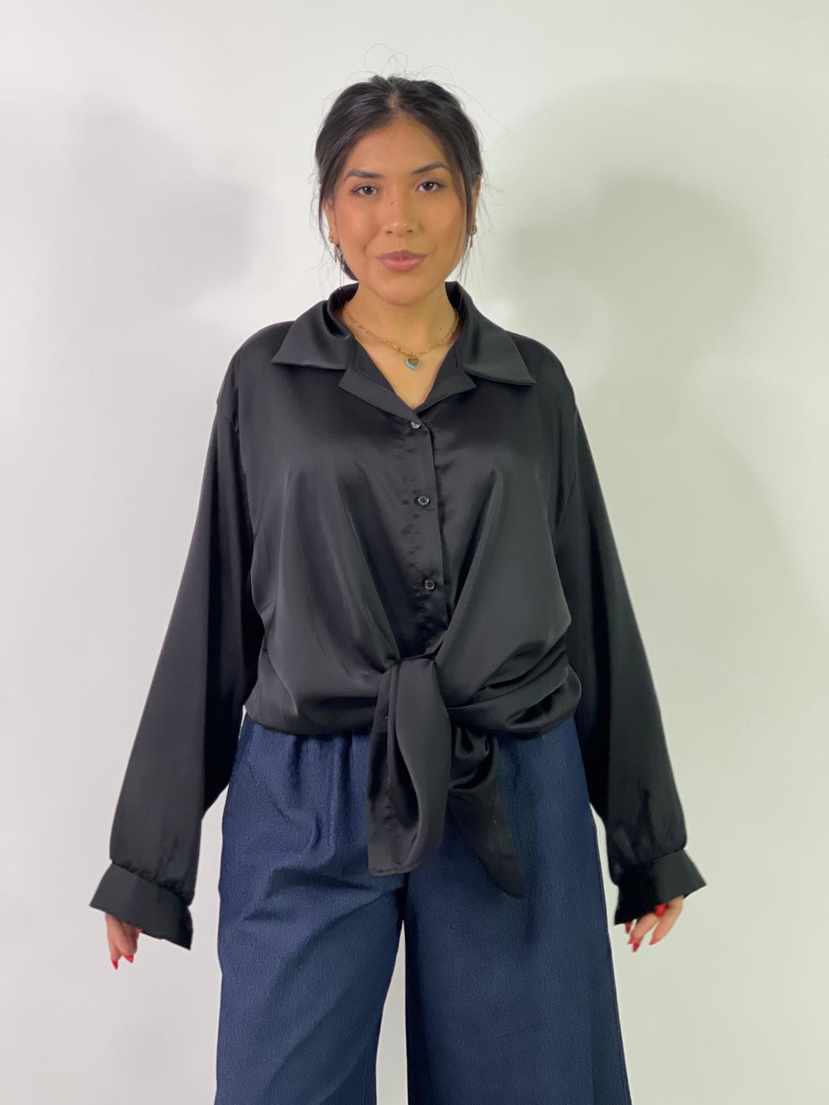 Camicia in raso