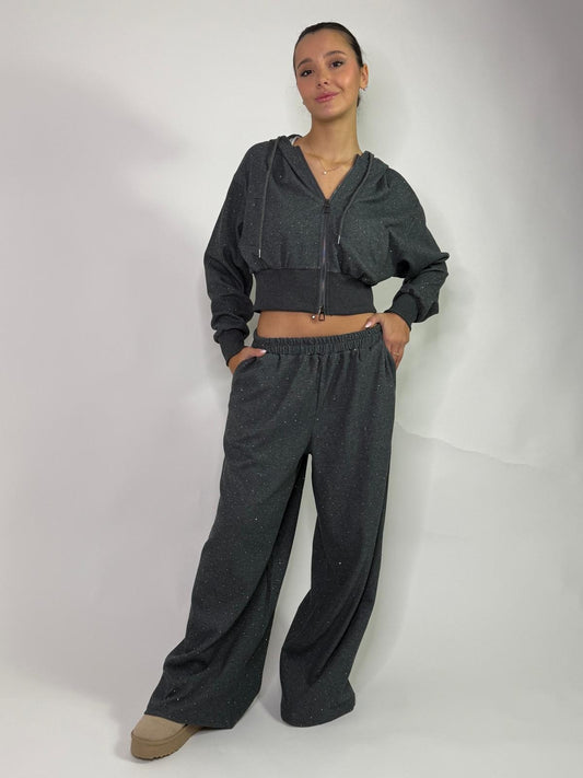 Completo tuta strass