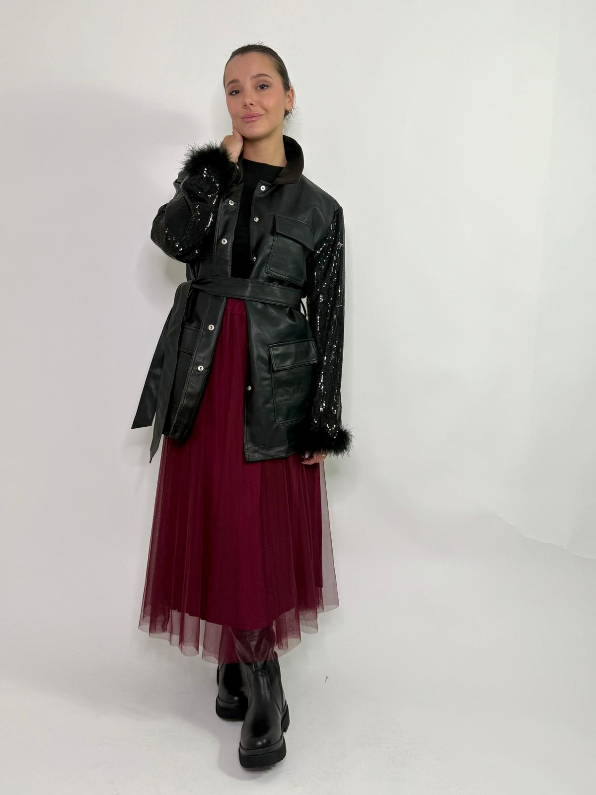 Gonna lunga in tulle