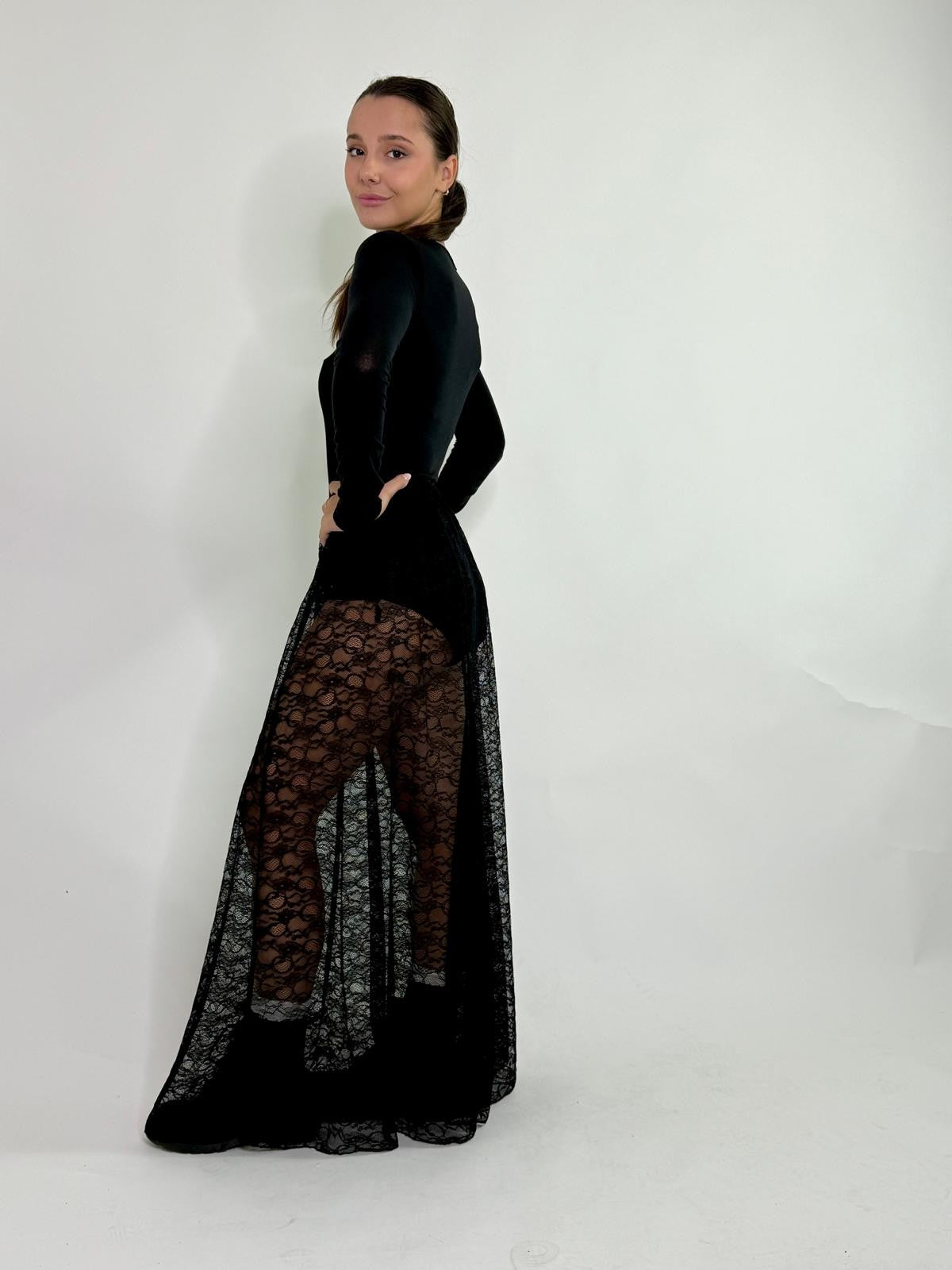 Gonna pizzo con culotte