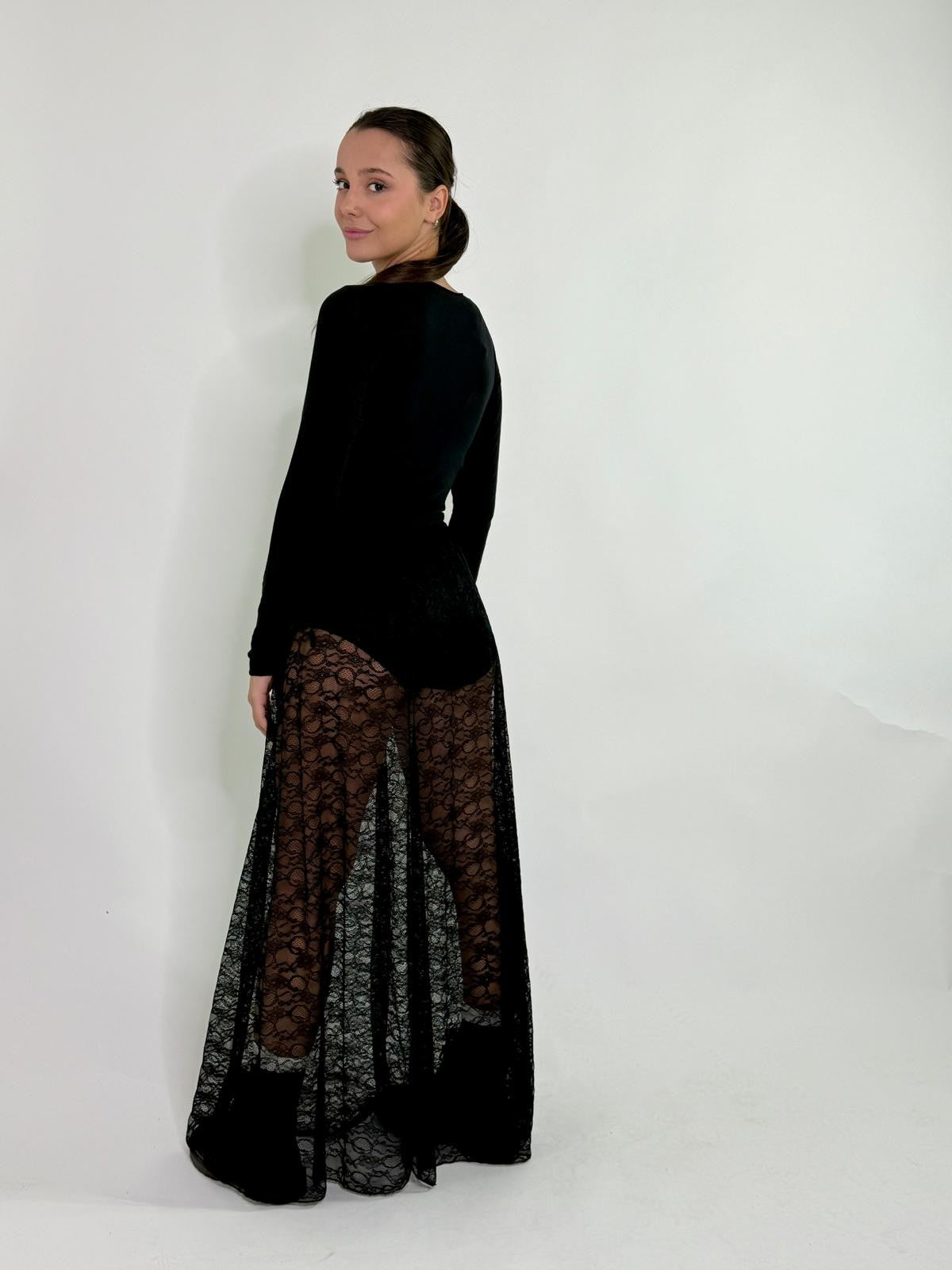 Gonna pizzo con culotte