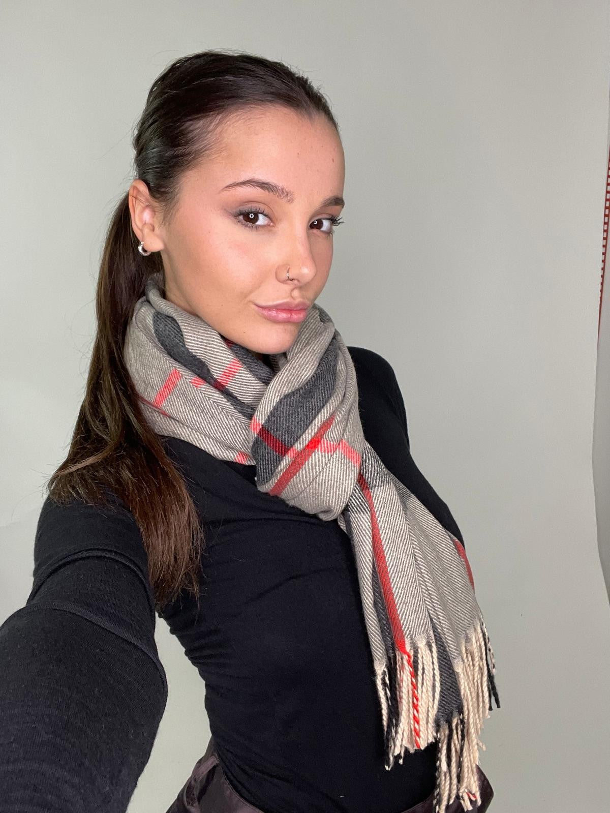Sciarpa a quadri