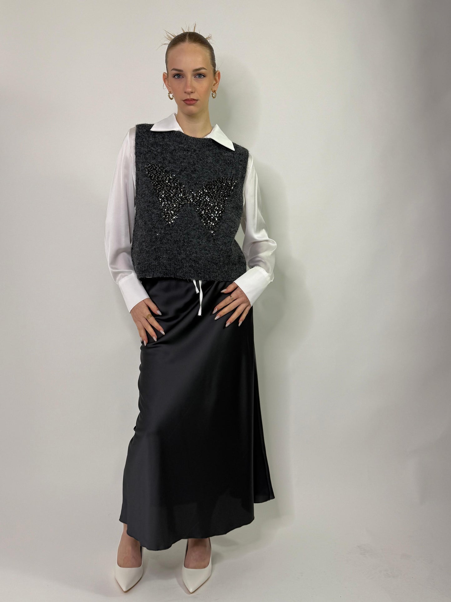 Gilet Black fiocco